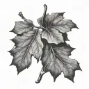 fig leaf tattoo design idea