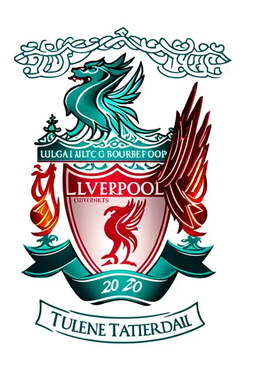 Liverpool FC crest with number 20 tattoo design idea