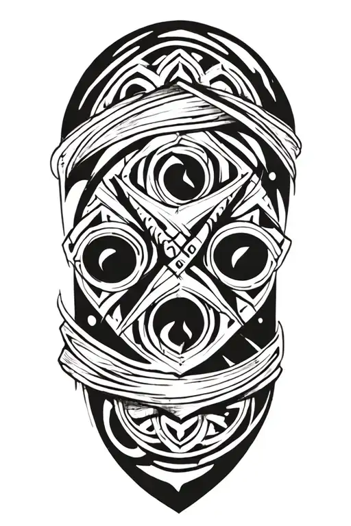 3D tattoo with a surprise twist there's end with a band tattoo design idea