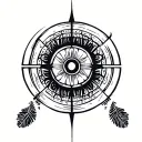 curiosity tattoo design idea