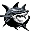 hammerhead shark tattoo design idea