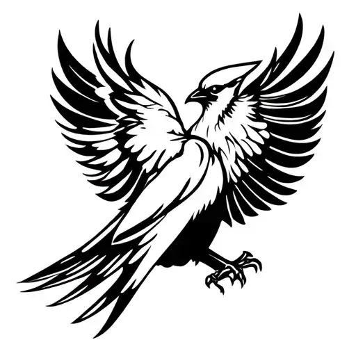 birds with armour tattoo design idea