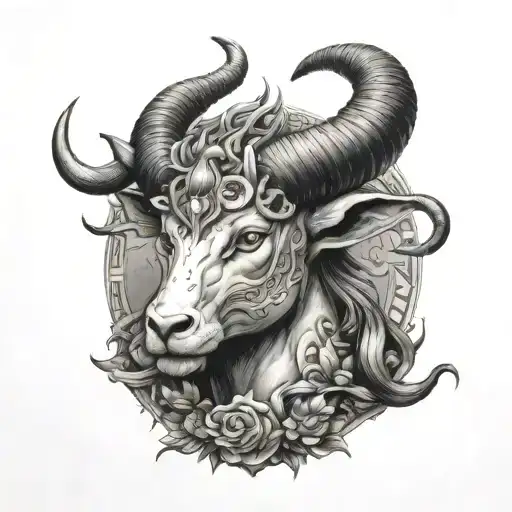 Dimitri LE BIAVANT, born in Quimperlé in Brittany on January 13, 1998 and I am Capricorn tattoo design idea
