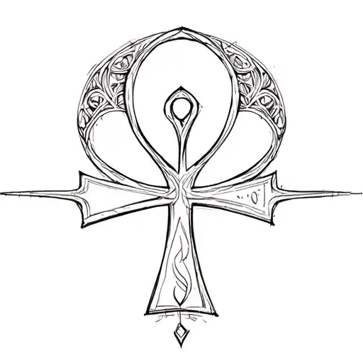 Ankh tattoo design idea