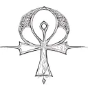 Ankh tattoo design idea