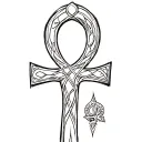 Ankh tattoo design idea