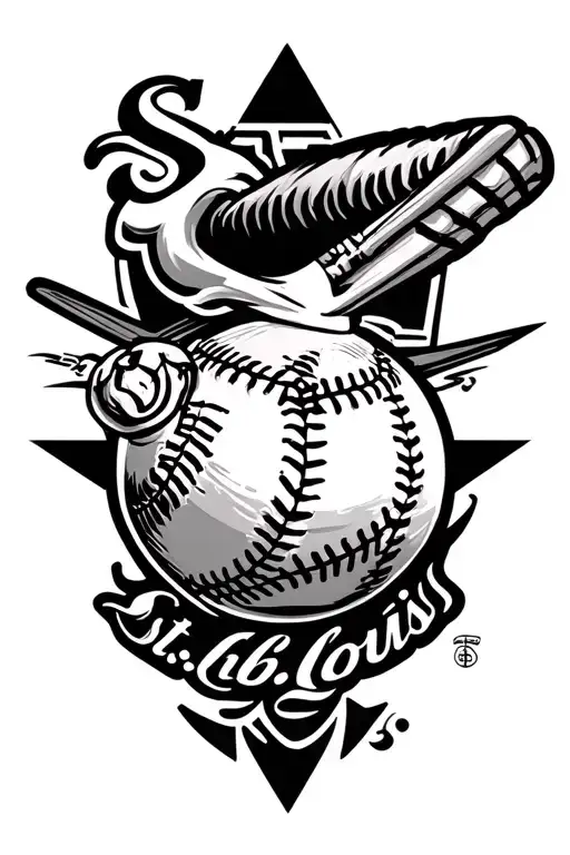 st. louis sports tattoo design idea