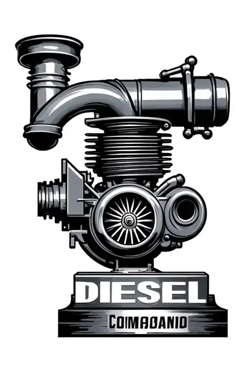 Diesel mechanic compound turbos diesel tattoo design idea