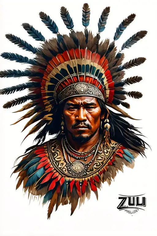 zulu warrior tattoo design idea
