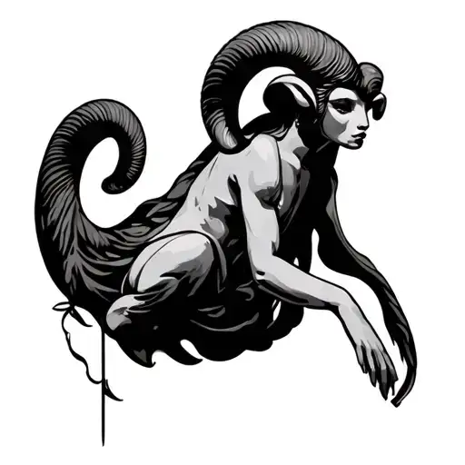 Libra Aries tattoo design idea