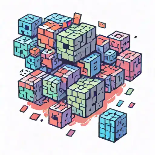 old youtube smosh logo with minecraft blocks near tattoo design idea