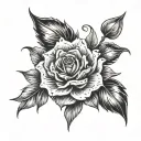 Amber names tattoo design idea