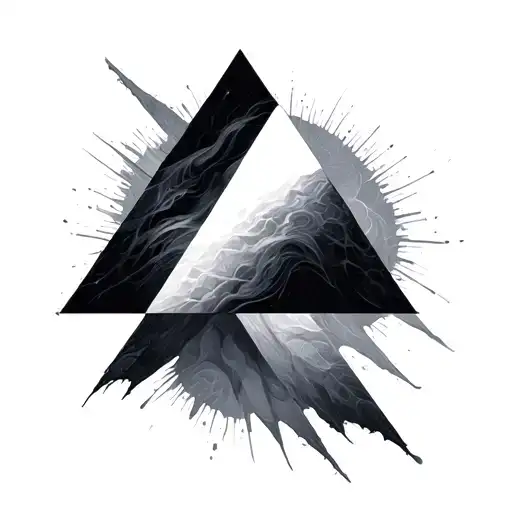 3 Triangle tattoo design idea