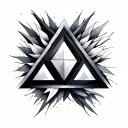 3 Triangle tattoo design idea