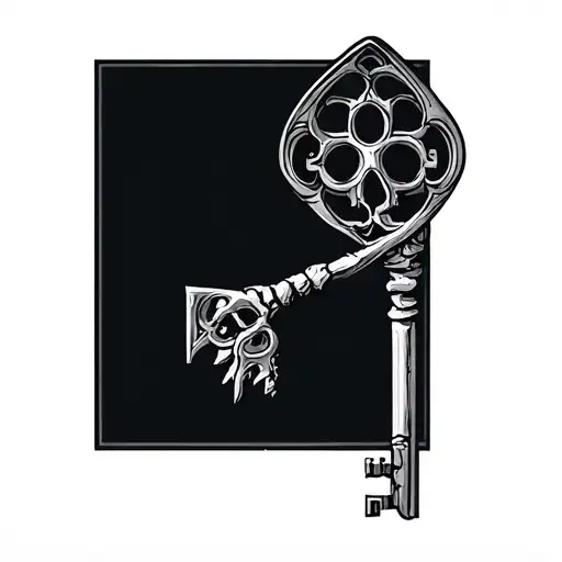 Skeleton Key tattoo design idea