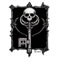 Skeleton Key tattoo design idea