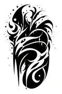 Icicle tattoo design idea