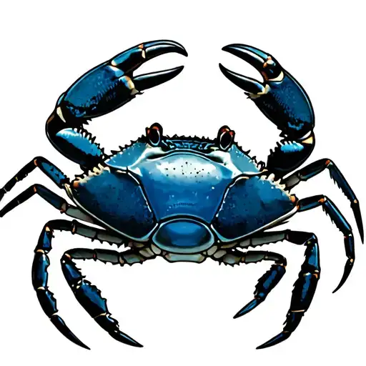 Blue Crab tattoo design idea