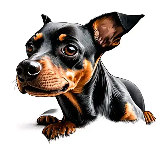 Pinscher tattoo design idea