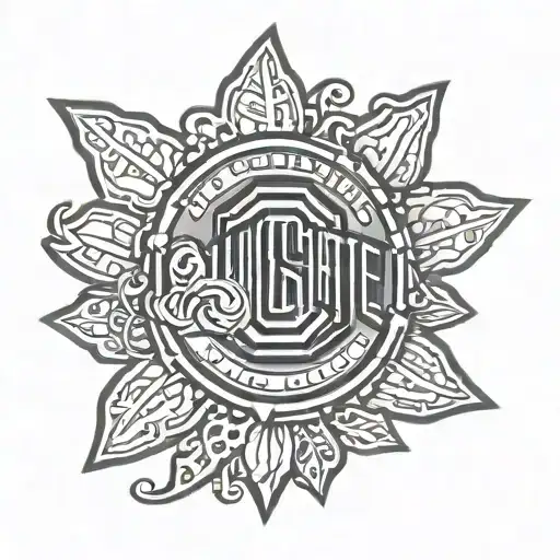 ohio state logo tattoo design idea