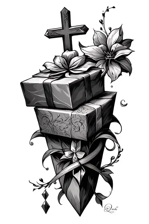 something the presents christianity, Syria and peace tattoo design idea