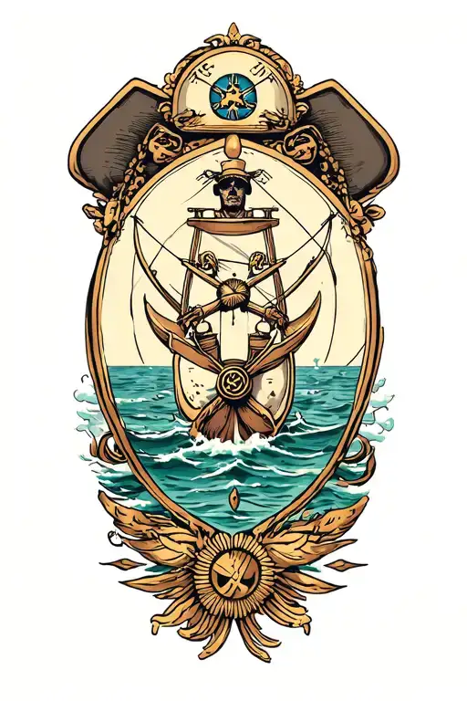 Jonas Gemini Seafarer tattoo design idea