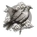 Dove Clouds tattoo design idea