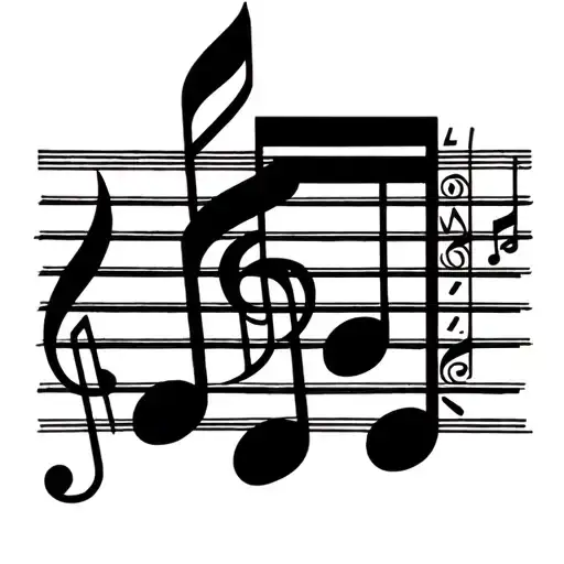 formula 1 music notes tattoo design idea