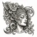 Nike Goddess tattoo design idea