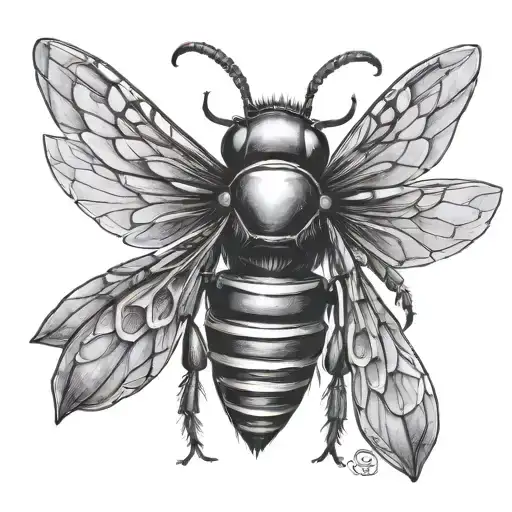 hornet italy tattoo design idea
