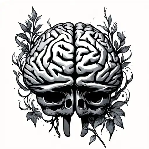 Brain Cancer tattoo design idea