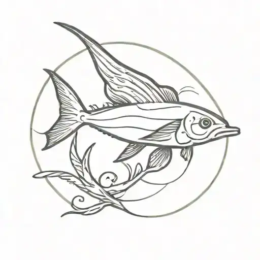 Anchovy tattoo design idea