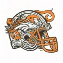 denver broncos logo tattoo design idea