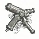 see power drill tattoo design idea