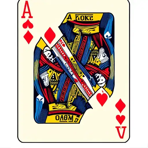 cards with the suit of ace and near I am walking tattoo design idea