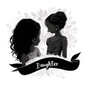 daughter name tatto tattoo design idea