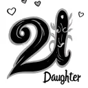 daughter name tatto tattoo design idea
