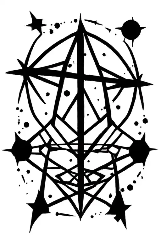 southern cross constellation tattoo design idea