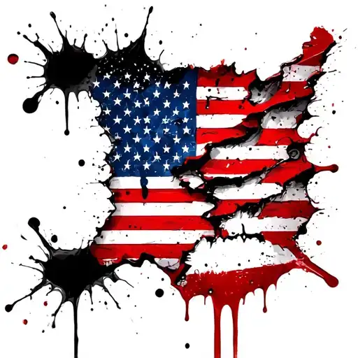 torn american flag sleeve tattoo design tattoo design idea