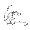 komodo dragon tattoo tattoo design idea