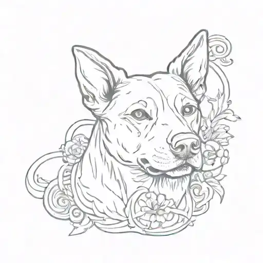dogtag in memory of my dog sam tattoo design idea