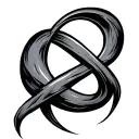 infinity symbol tattoo design idea