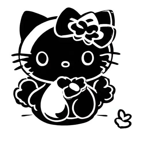 hello kitty cinnamoroll tattoo design idea