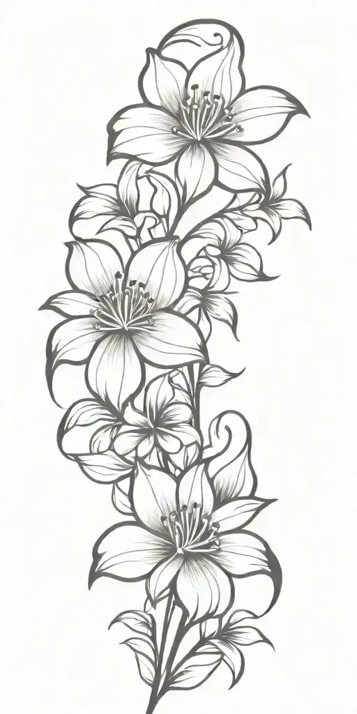 floral design tattoo design idea