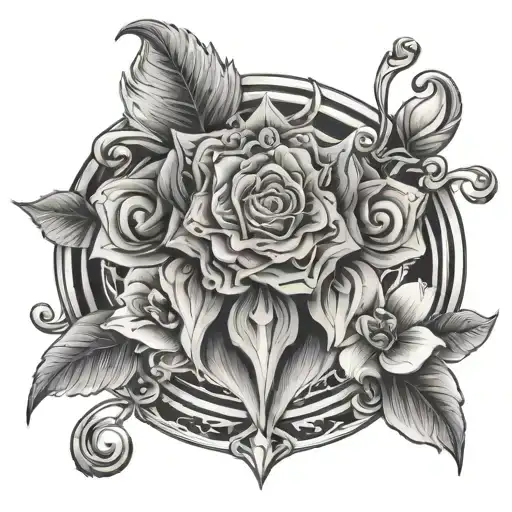 v g j tattoo design idea