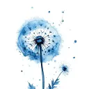 Dandelion tattoo design idea