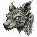 Cryptid Chupacabra tattoo design idea