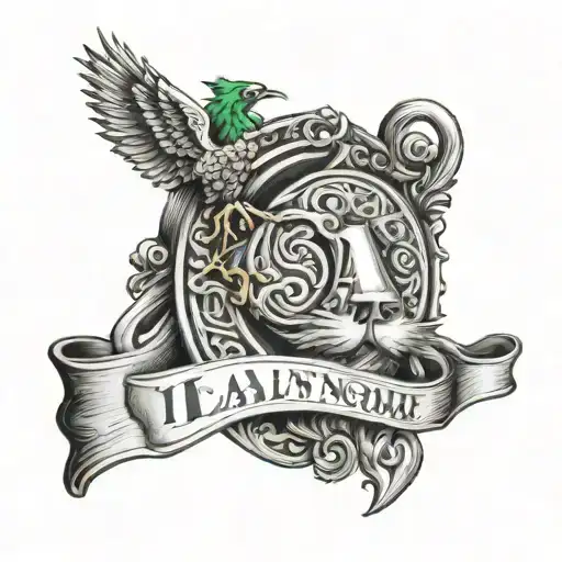 The name Allan has multiple meanings and origins: Irish: "Handsome" and "peaceful" Irish expression ail: "Little rock"  tattoo design idea