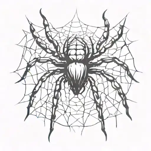 I need to cover up an old tattoo on my entire forearm in the form of a spider. The basis of the sketch is insects (butterflies, ants, spiders) tattoo design idea