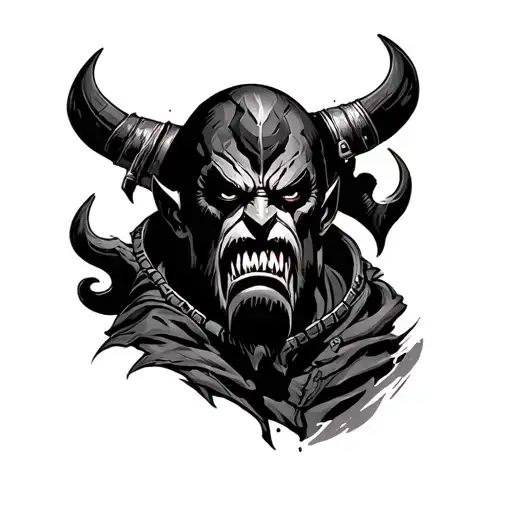 Hellboy tattoo design idea